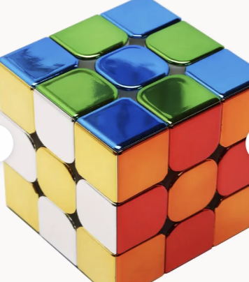 3x3 Speed Cube, Mirror Surface Magic Cube, Original Stickerless Magic Cube, A Shiny Puzzle Game and a Brain Teasers toy